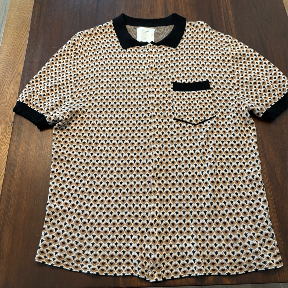 Percival casa picante button up polo